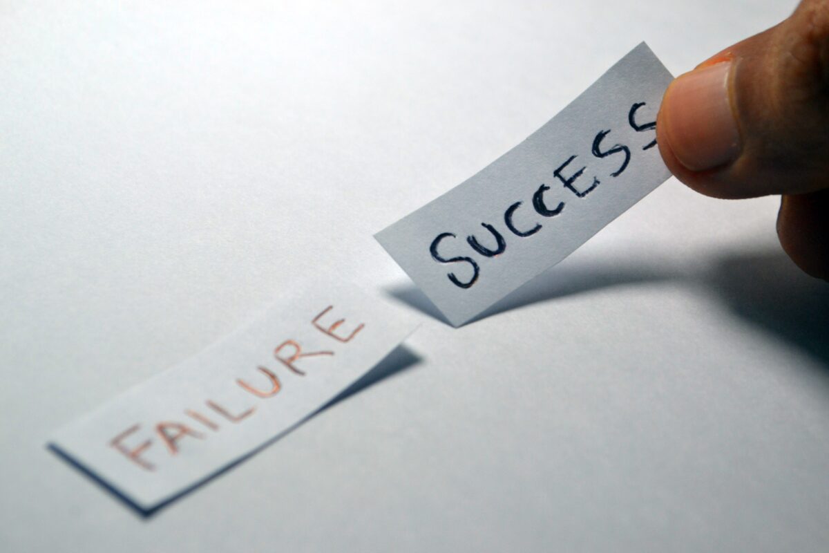 失敗と成功の画像