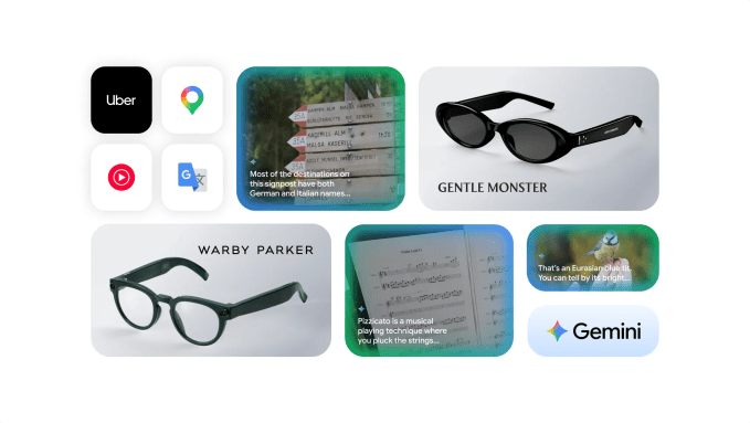 Gemini搭載のAndroid XRグラスのプロトタイプ