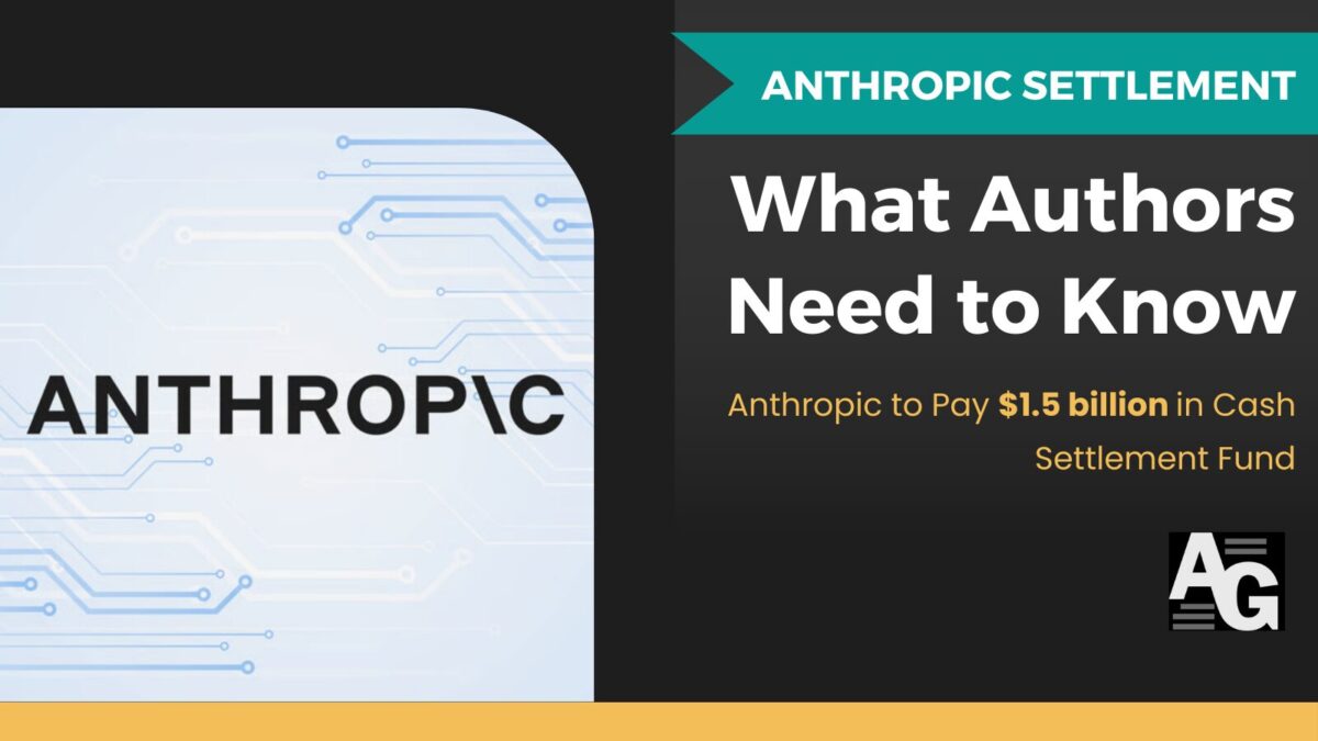 Anthropicの著作権集団訴訟和解を告知するAuthors Guildの案内画像