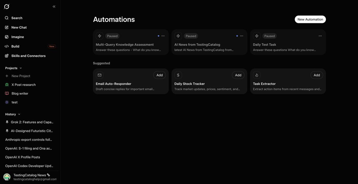 Grok Automationsとは｜EC業務を予約実行とメール起動で回す活用ガイド