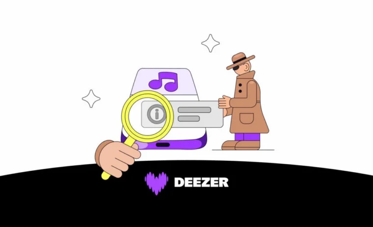 DeezerのAI音楽検出機能を紹介する画像