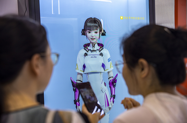 中国のライブコマース市場でAIホストが規制対象に加わったことを示す資料画像