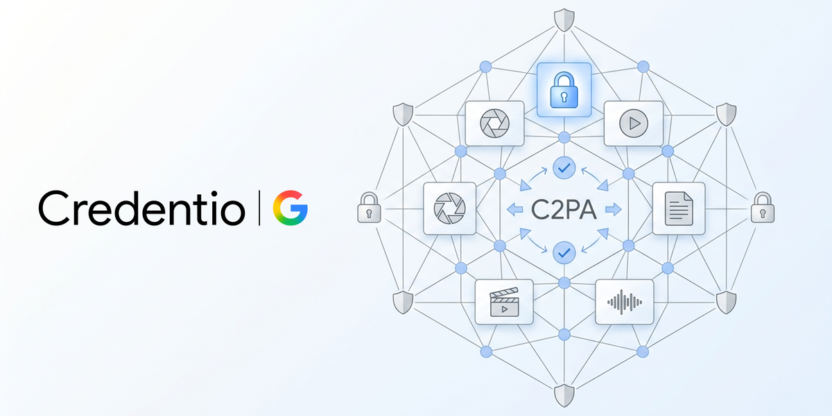 CredentioのC2PAコンテンツクレデンシャル検証を示すイメージ画像