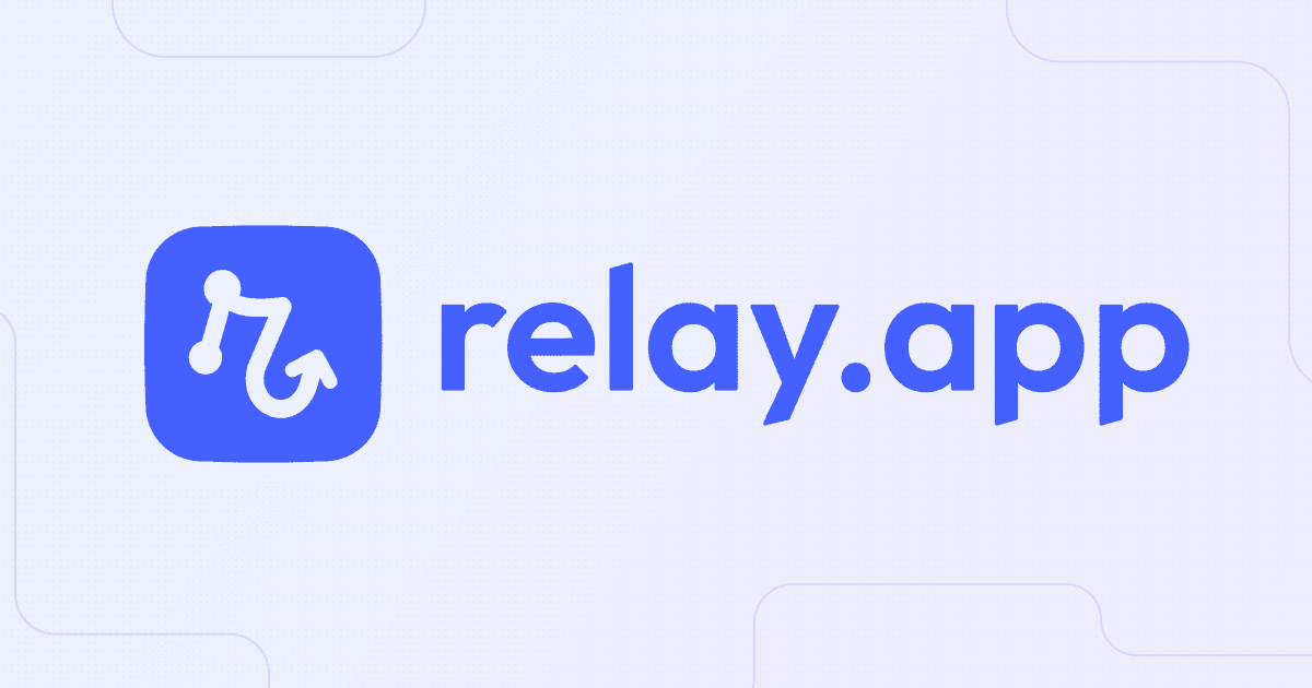 Relay.appの終了告知ページ