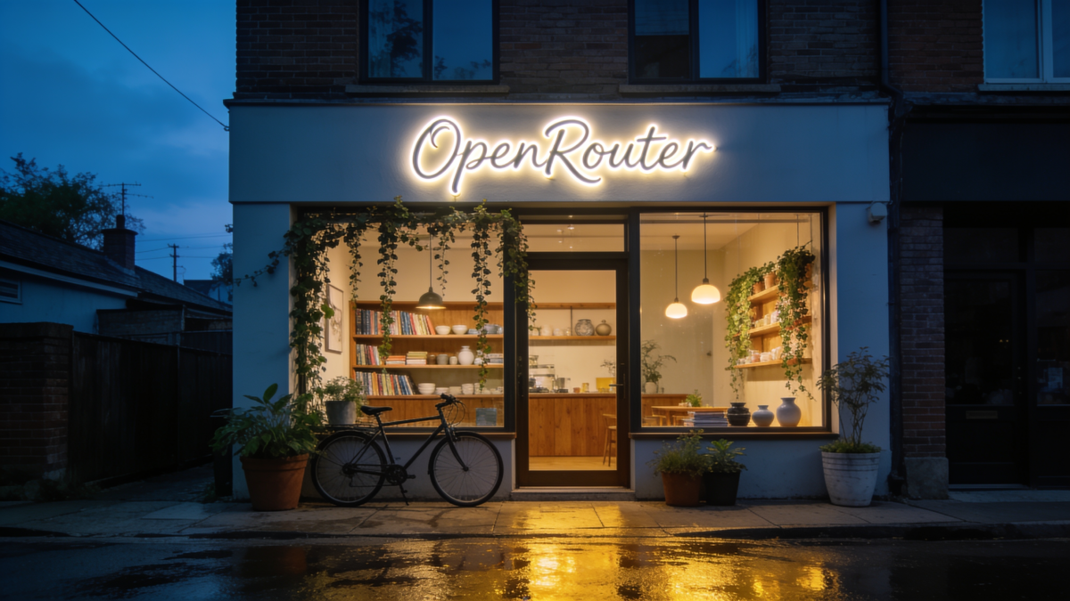 AIモデルの中継レイヤーを提供するOpenRouterのロゴ