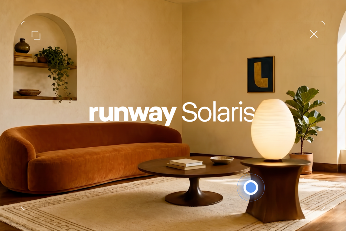 Runway が公開した Interface World Model「Solaris」の告知ビジュアル
