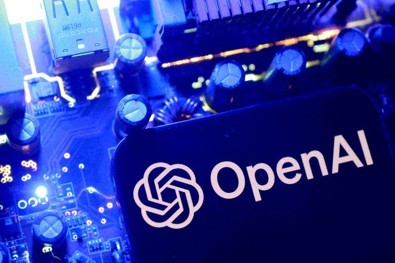 OpenAIのロゴを写したイメージ写真(Reuters配信)