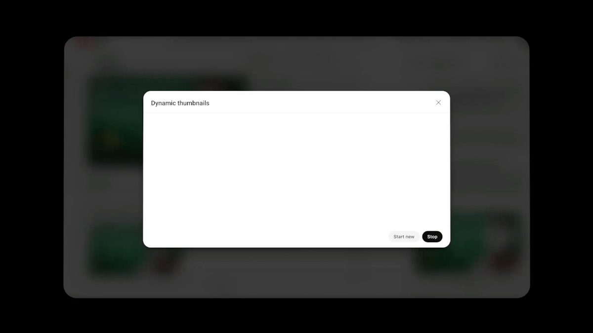 YouTube Studioのダイナミックサムネイルで3案のサムネイルから視聴者ごとに最適なものを出し分ける画面