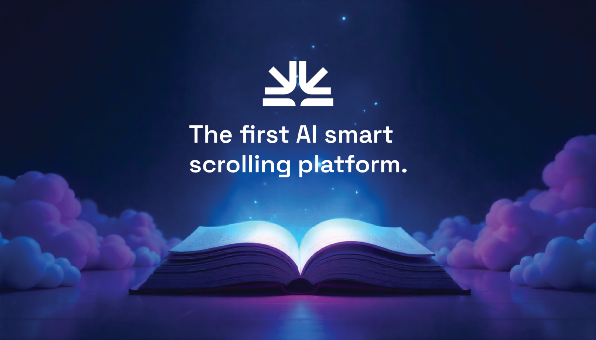 ScrollEd公式サイトのイメージ。テキストファイルを縦型の学習フィードに変換する